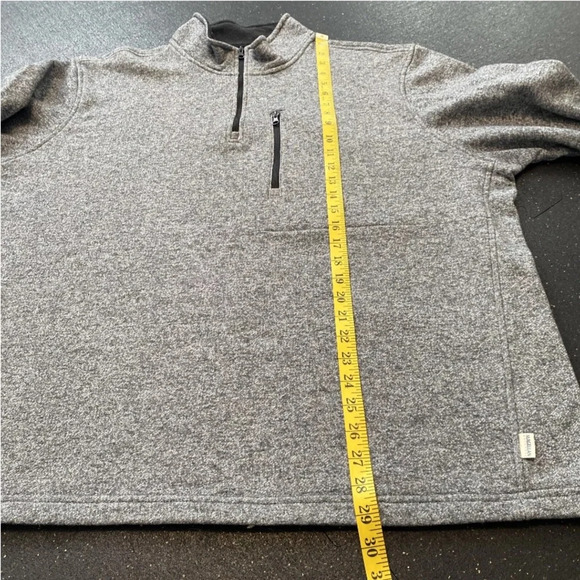 Magellan Outdoors Sweater Men Size XXL Gray Pullover 1/4 Zip Moisture Wicking - Picture 8 of 9